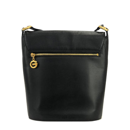 GIVENCHY G logo Bucket Shoulder bag Black Vintage Old tsdz4c