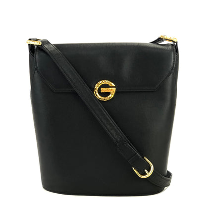 GIVENCHY G logo Bucket Shoulder bag Black Vintage Old tsdz4c