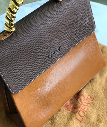 LOEWE Velazquez 2Way Totebag Shoulderbag Camel Vintage Old manixf