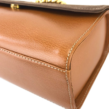 LOEWE Velazquez 手提包 化妝包 金屬手把 棕色 復古 舊 dkxkx5