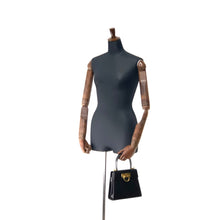 Load image into Gallery viewer, Salvatore Ferragamo Gancini leather mini bag 2WAY Kelly shoulder bag black vintage old ihyerb
