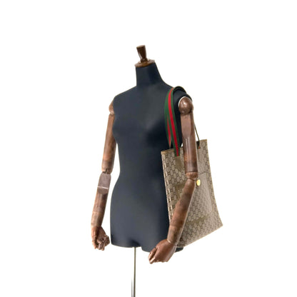 GUCCI sherry line GG plus handbag tote bag beige vintage old Gucci 2ngxke