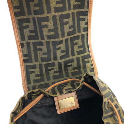 FENDI Zucca Jacquard Backpack Brown Vintage Old ganh2j