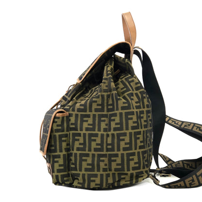FENDI Zucca Jacquard Backpack Brown Vintage Old ganh2j