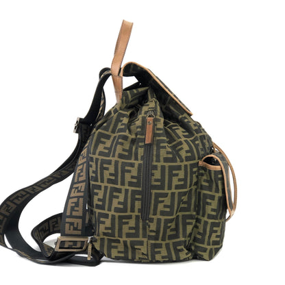 FENDI Zucca Jacquard Backpack Brown Vintage Old ganh2j