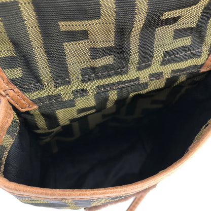 FENDI Zucca Jacquard Backpack Brown Vintage Old ganh2j