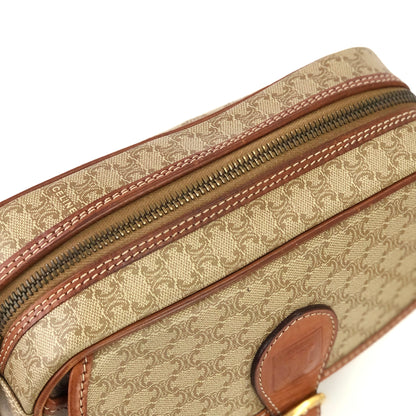CELINE Macadam Crossbody Small Shoulder bag Beige Vintage Old CELINE 8icjt7