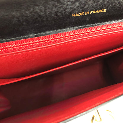 CELINE 扣環鏈條手提包 黑色 復古舊款 Celine 2u8rrk