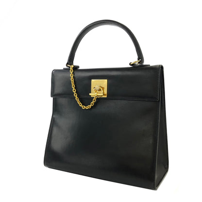 CELINE 扣環鏈條手提包 黑色 復古舊款 Celine 2u8rrk