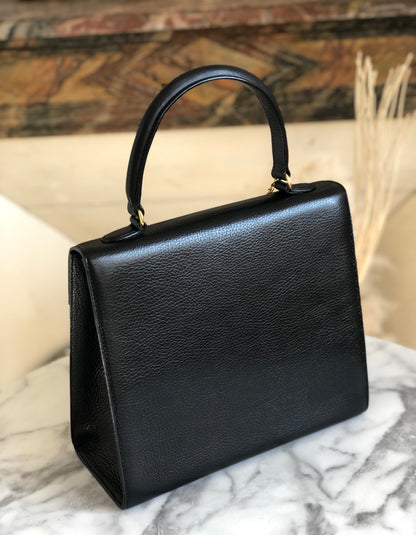 CELINE Mantel Chain Gancini 手提包 黑色 復古 舊款 Celine vtz7d4