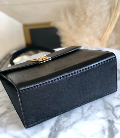 CELINE Mantel Chain Gancini 手提包 黑色 復古 舊款 Celine vtz7d4