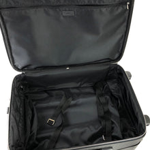 Load image into Gallery viewer, LOEWE  PVC×leather embossed suitcase trolley bag　black vintage old eb5cut
