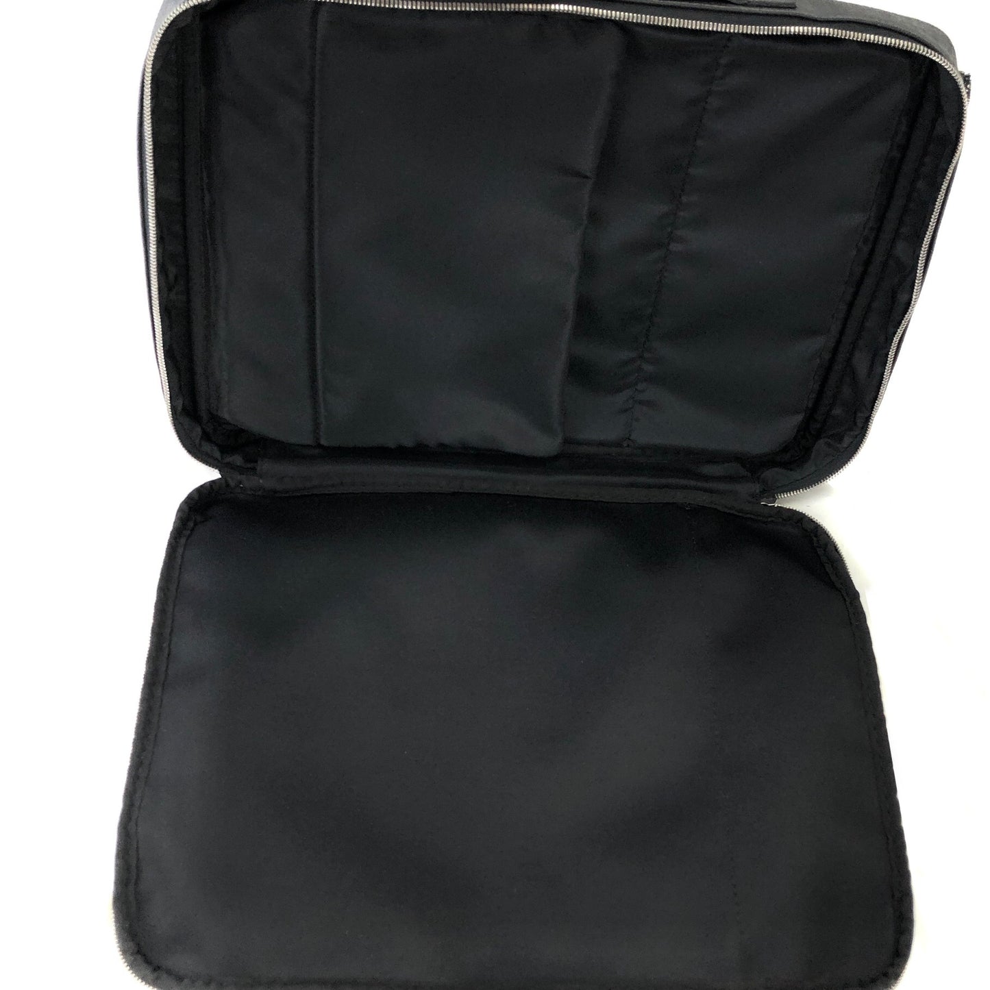 LOEWE  PVC×leather embossed suitcase trolley bag　black vintage old eb5cut