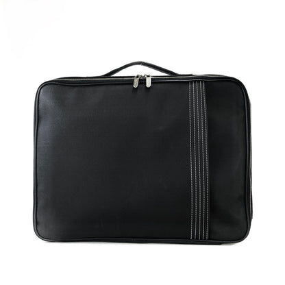 LOEWE  PVC×leather embossed suitcase trolley bag　black vintage old eb5cut