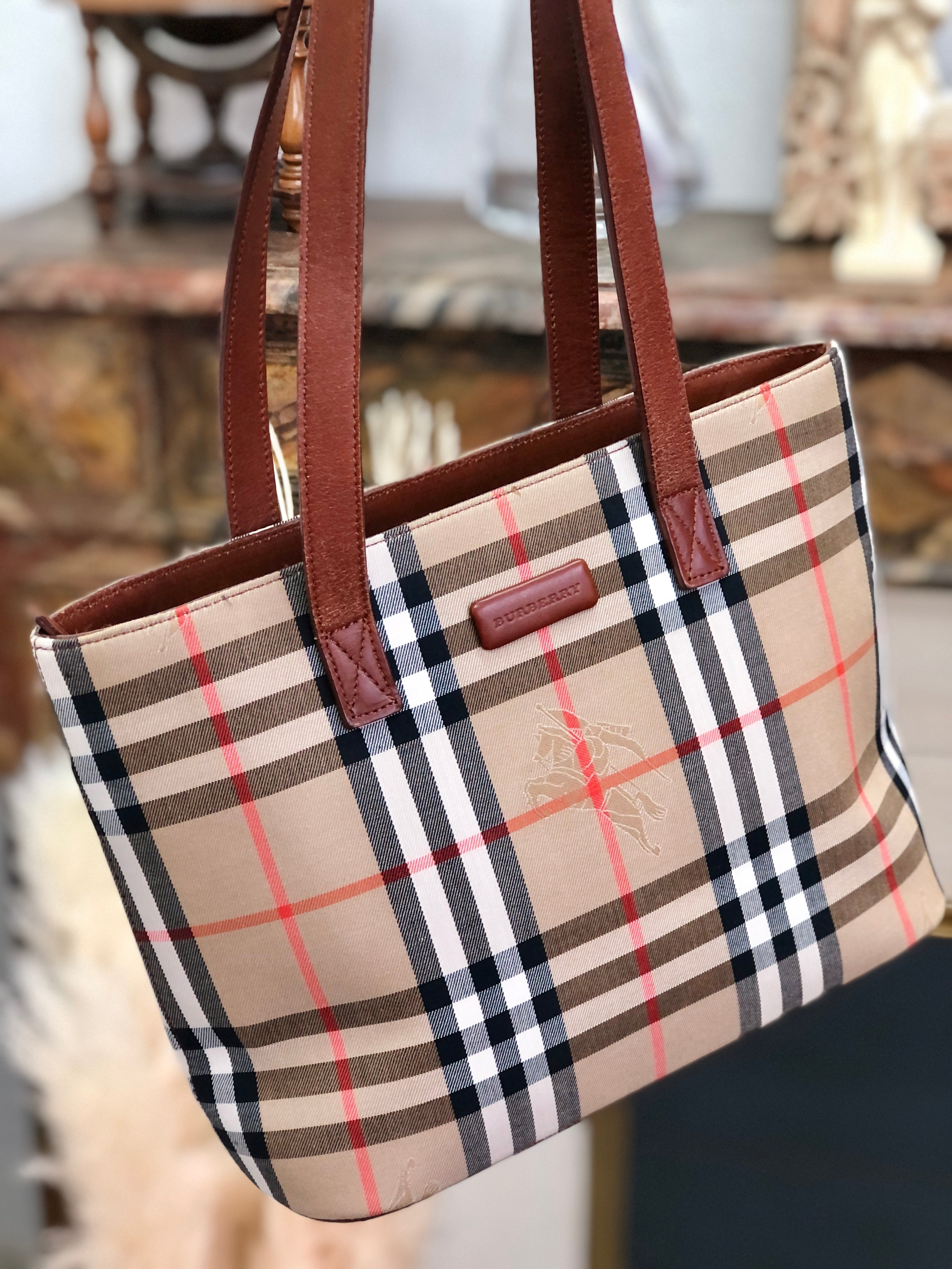 Burberry tote bag online vintage