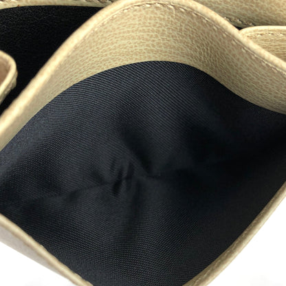 LOEWE Velazquez Compact Wallet Beige Vintage Old udpzix