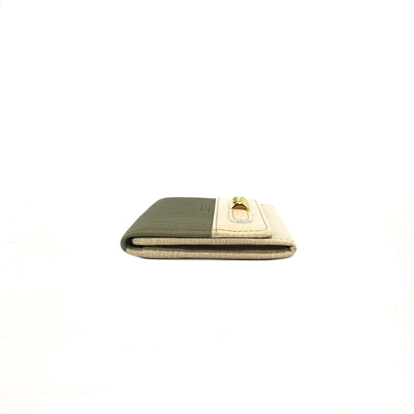 LOEWE Velazquez Compact Wallet Beige Vintage Old udpzix