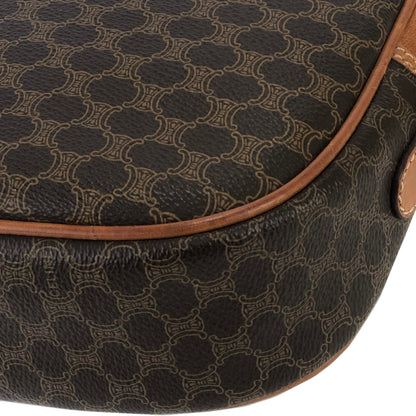 CELINE Macadam Crossbody Small Shoulder bag Brown Vintage Old CELINE 2vu48h