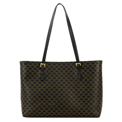 CELINE Macadam Tote bag Black Vintage old celine mkaimb