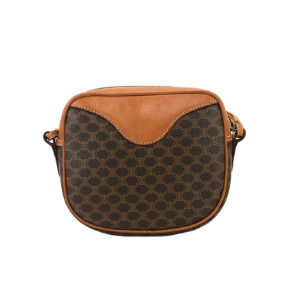 CELINE Macadam Crossbody Small Shoulder bag Brown Vintage Old CELINE 2vu48h