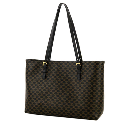 CELINE Macadam Tote bag Black Vintage old celine mkaimb
