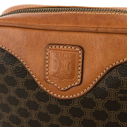 CELINE Macadam Crossbody Small Shoulder bag Brown Vintage Old CELINE 2vu48h