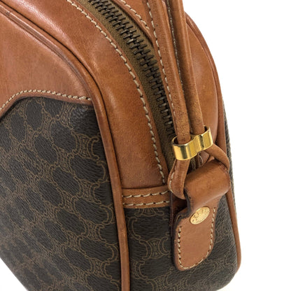 CELINE Macadam Crossbody Small Shoulder bag Brown Vintage Old CELINE 2vu48h