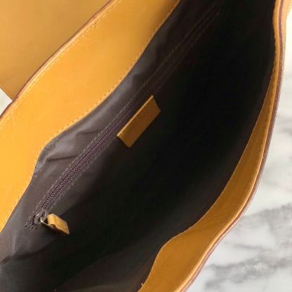 GUCCI GG canvas Horsebit Shoulder bag Hobo bag Camel Vintage Old efrmfy