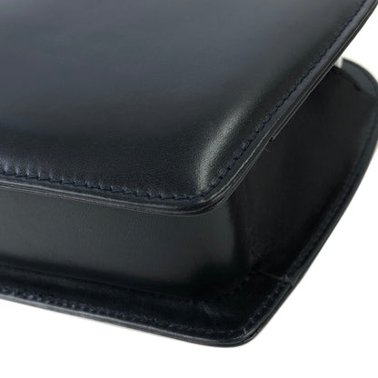 Salvatore Ferragamo Gancini Shoulderbag Handbag small Navy White Vintage Old cgnkn2