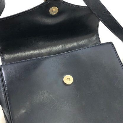 CELINE 馬蹄形斜背包單肩包 黑色 復古舊款 CELINE k6w24n