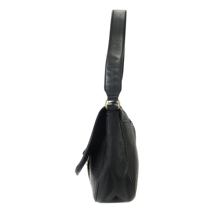 Salvatore Ferragamo Gancini Handbag Black Vintage Old 3mjncz