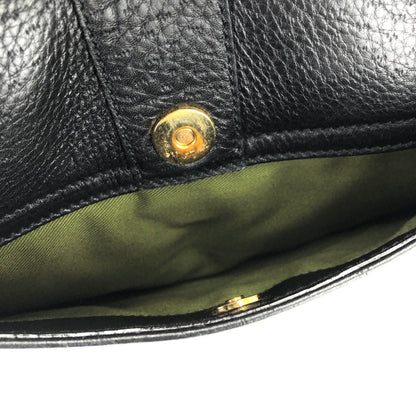 Salvatore Ferragamo Gancini Handbag Black Vintage Old 3mjncz