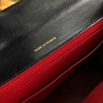 CELINE 扣環鏈條手提包 黑色 復古舊款 Celine 2u8rrk