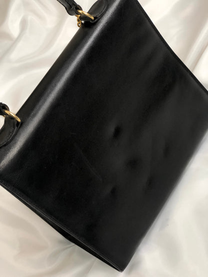 CELINE 扣環鏈條手提包 黑色 復古舊款 Celine 2u8rrk