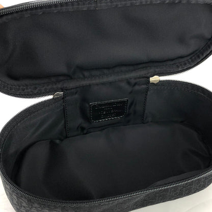 Christian Dior Trotter Oblique Jacquard Mini Handbag Vanity bag Black Vintage Old vez8wd