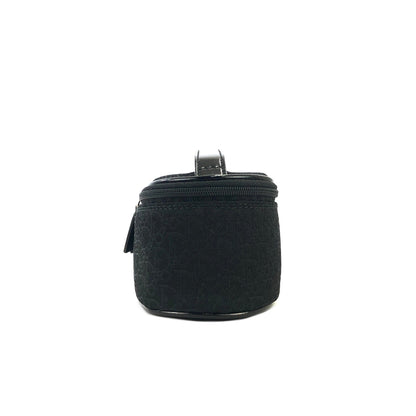 Christian Dior Trotter Oblique Jacquard Mini Handbag Vanity bag Black Vintage Old vez8wd