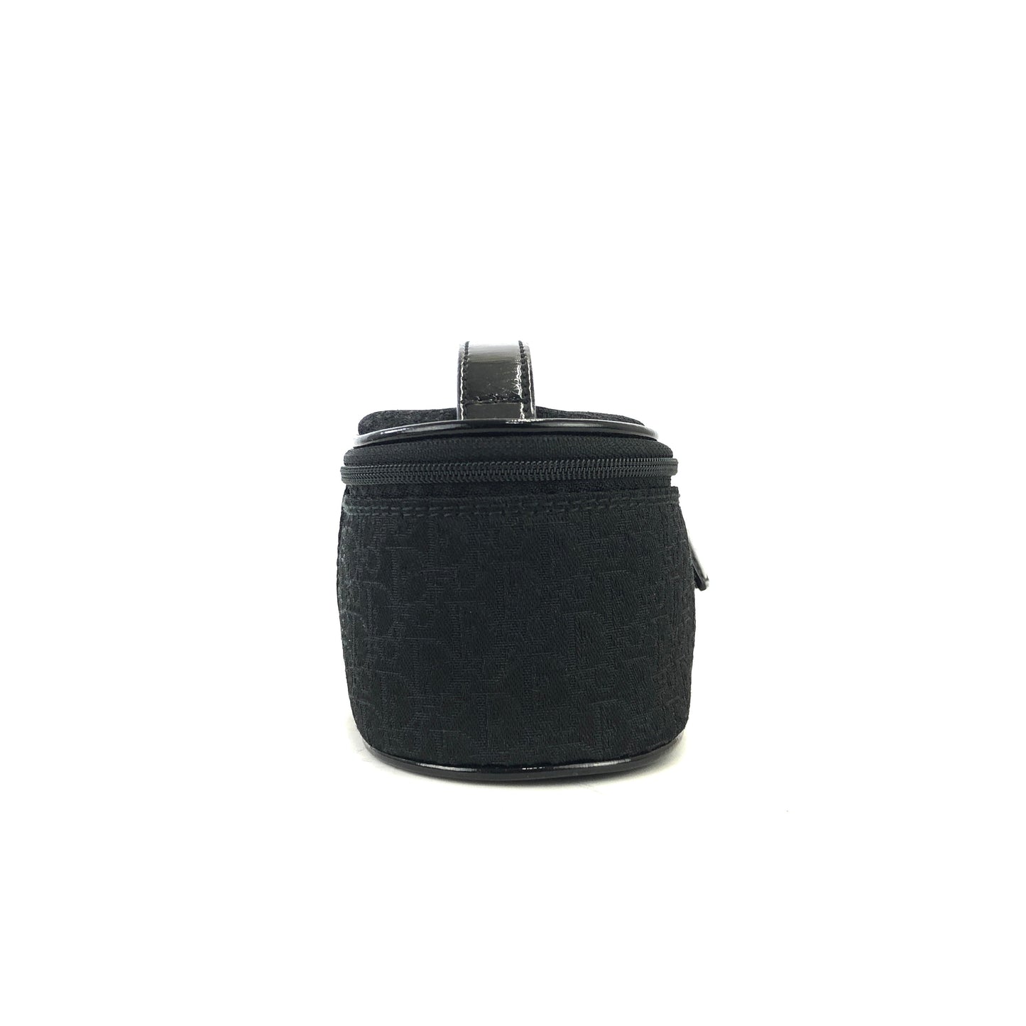 Christian Dior Trotter Oblique Jacquard Mini Handbag Vanity bag Black Vintage Old vez8wd