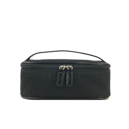 Christian Dior Trotter Oblique Jacquard Mini Handbag Vanity bag Black Vintage Old vez8wd