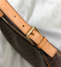 Load image into Gallery viewer, CELINE Macadam Hobo Handbag Brown Vintage Old CELINE 4p6h3b
