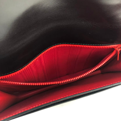 CELINE Starball 皮革鏈條單肩包迷你包黑色 rb8big