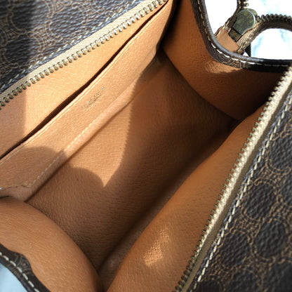CELINE Macadam Mini Handbag Brown Vintage Old Celine c78cfb