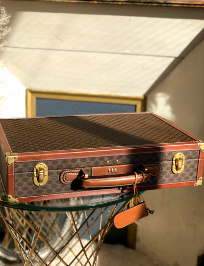 CELINE C Macadam Trunk 公事包 棕色 復古 舊款 CELINE bru4g6