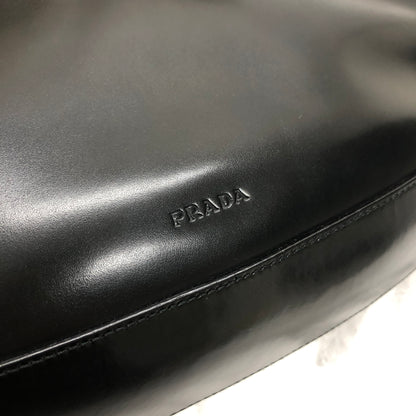 PRADA Leather Hobo bag Small Shoulder bag Handbag Black Vintage Old nuyxk5