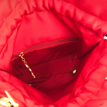 Yves Saint Laurent YSL Reversible Nylon Drawstring Backpack Black Red Vintage Old b37vf8