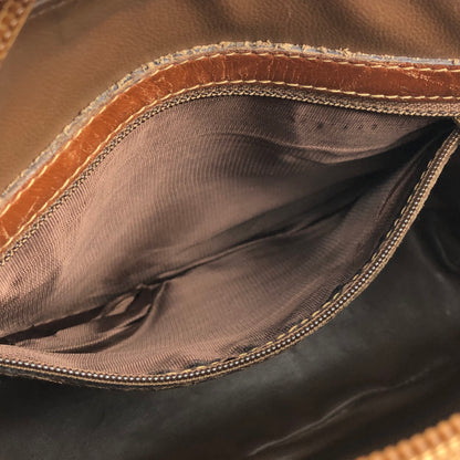 FENDI mini bag 2WAY leather shoulder bag handbag brown vintage old hx343k