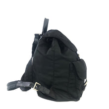 Load image into Gallery viewer, PRADA Triangle logo Double pocket Nylon Backpack Black Vintage 7sk78f
