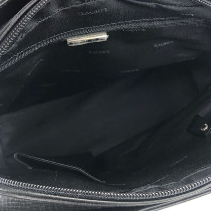 LOEWE Logo Embossed leather Totebag Black Vintage Old 62fd56