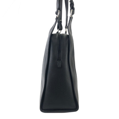 LOEWE Logo Embossed leather Totebag Black Vintage Old 62fd56