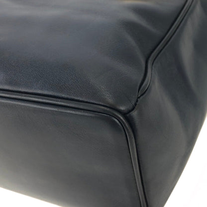 Christian Dior Charm Leather Handbag Navy Vintage Old 6ryite