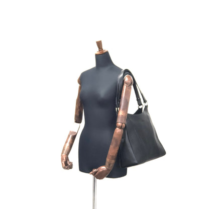 LOEWE Logo Embossed leather Totebag Black Vintage Old 62fd56